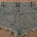 ZARA High Rise Light Denim Shorts Photo 1