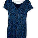 Tracy Reese Plenty by  Women’s Floral Scoop Neck V Back Dress Blue Black Size 0 Photo 1