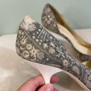 DKNY  Women's Gray Paisley Print Pointed Toe High Stiletto Heel Sandal Size 8 Photo 1