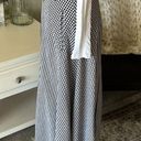 Liz Wear Vtg  gingham black/white button down cotton maxi HR cottage skirt 8 Photo 2