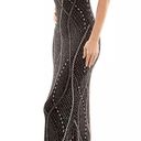 Jump  Juniors' Strappy Slinky Slim-Fit Gown, Black / Gold Size 7/8 New w/Tag $149 Photo 3