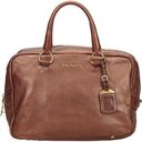 Prada  Vitello Shine Leather Bronze Metallic Hand Bag Photo 0