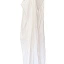 Vince  White Twist Front Halter Cotton Dress Photo 2