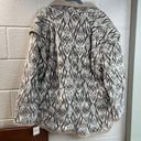 Free People NWT  We the Free Ada Quilted Jacket Coat White Cream Brown Tan Large Photo 2