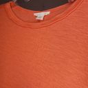 Caslon  Coral Raw Hem Short Sleeve Tee Textured Photo 4