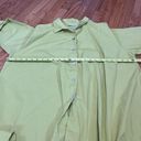 Bryn Walker  Oversized Button Down Lagenlook Quiet Luxury Blouse Size Small Green Photo 7