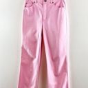 Bubblegum Escada High Waisted Ankle Length Straight Leg Jeans Stretch  Pink 36 Photo 9