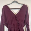 Nordstrom  ASTR Label Peek-a-Boo Lace Silk Blend Romper Cranberry Purple Size S Photo 8