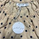 Petal and Pup  Beige with Navy Blue Polka Dots Mini Tunic Dress Size 6 Photo 4