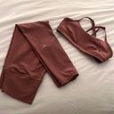 Alo Yoga airlift leggings & intrigue bra set in chestnut size M L Photo 0