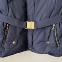 Cole Haan  Navy Down Coat Belted Hood Photo 2