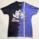 Sanrio My Melody & Kuromi Angel Devil Split Tie Dye Oversized T-Shirt Size M Photo 4