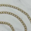 The Bar Gold Tone Lightweight Skinny Metal Chain Link Belt OS One Size Photo 3