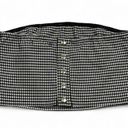 Honey Punch  Women's Black & White Checkered Strapless Crop Top Size L Photo 3