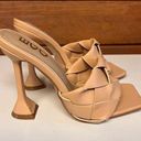 EGO  Hand Woven sculptured heel Peep Toe Sandals Sz 5 UK Sz 7 USA Photo 2