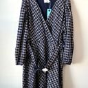 Tanya Taylor  Nicola Belted Check Print Dress Blue 20 Photo 2