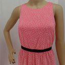 The Loft "" WATERMELON POLKA DOT PRINT SOFT KNIT CAREER CASUAL DRESS SIZE: LP NWT Photo 1