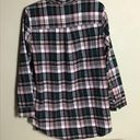 MarleyLilly  Monogrammed Plaid Layering Tunic button up shirt Sz Sm EUC Photo 7