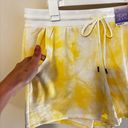 Stars Above by Target Women's Soft Fleece Lounge Shorts Tie dye yellow/white Large Photo 6