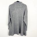 Torrid  Gray Marled Lattice Trim Long Sleeves Open Knit Cardigan, Size 3X Photo 1