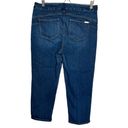 Chico's So Slimming Crop dark wash denim blue jeans size 2 (US L / 12 ) Photo 1