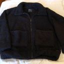 Marc New York Jacket-  Women's Size Small Zip Up Teddy Bomber Jacket Black Photo 0