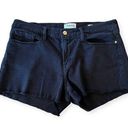 Frame  Women's W30‎ UK 8-10 Black Le Cut off Black Denim Shorts, Raw Hem Photo 0