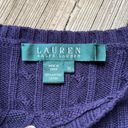 Lauren Ralph Lauren Women's Purple Cable Knit Sweater Size M Size M Photo 4