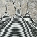 Full Tilt Essentials by  Racerback Striped Black & White Top Photo 7