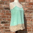 Romeo + Juliet Couture  blue and tan lace trimmed blouse / XS / Good condition* Photo 3