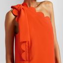 Victoria Beckham  One Shoulder Orange Dress Womens Size‎ L Short A Line Stylish Photo 12