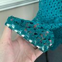 kim rogers Teal Lace Blouse Size X-Large Photo 1