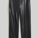 Madewell  x Aimee Song Slim Tapered Pants in Black Faux Leather Size 0 NO562 New Photo 4