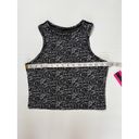 Madden Girl Material Girl Active Noir Spacedye Print Athletic Crop Racerback Tank To… Photo 4