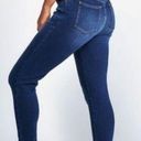 Betabrand ‎ Yoga Denim Classic Pull On Skinny Leg Jeans Dark Wash Medium Long Photo 1