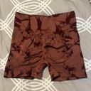 Brown tie dyed high waisted biker shorts Size M Photo 1