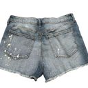 No Bo  HIGH RISE DISTRESSED SHORTS Photo 1