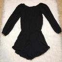 Brandy Melville John Galt Women’s One Size Black Long Sleeve Romper Photo 0