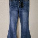 Risen NWT  High Rise Button Fly Vintage Flare Jeans RDP1269 Size 30/11 Photo 0