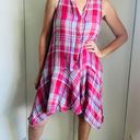 Anthropologie  Maeve Pippa Plaid Seersucker Madras Summer Dress Size Small PInk Photo 2