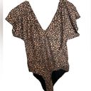 ALBION FIT Albion animal print vneck swimsuit size large Photo 0