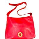 CELINE  Red Lambskin Leather Convertible Crossbody Purse Bag Photo 0