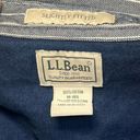 L.L.Bean NWOT  Slightly Fitted Button Down Navy Blue Shirt with Pinstripes Medium Photo 6