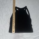 LNA Artizia  XS Black Ribbed Cropped Backless Tank Top Photo 5