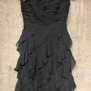 Badgley Mischka  Strapless Mini Dress in Black Photo 0