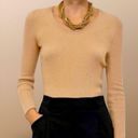 ZARA 🍃XL🍃TAN BEIGE FALL ROUND NECK PREMIUM KNIT LONG SLEEVED SWEATER 🍒 Photo 1