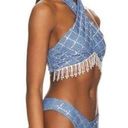 Beach Riot NWT |  Jessica Bikini Top in Denim Size L Photo 1