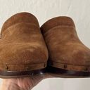 Vionic  Kacie Tan Brown Suede Heeled Platform Mule Clogs Size 7 Photo 7