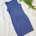 Mario Serrani  blue geometric sheath dress 2 Photo 1