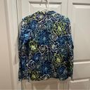 Vera Bradley  blue and green floral long sleeve button down shirt Photo 8